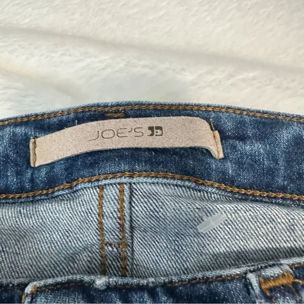 Joes Jeans skinny ankle ripped blue denim size 26 distressed